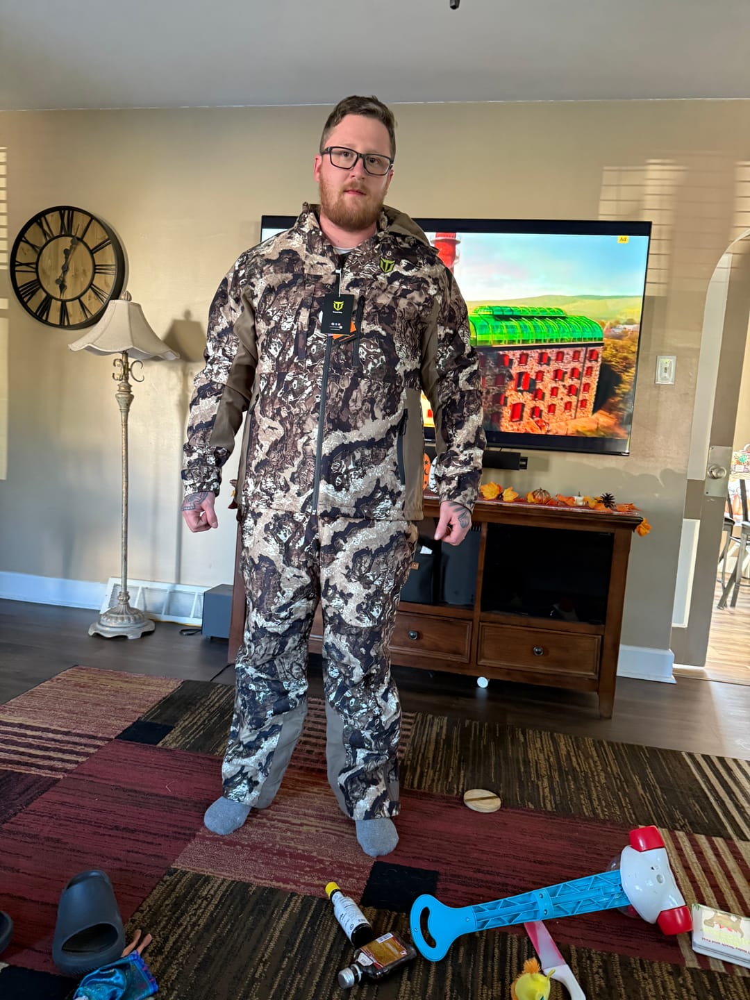 Customer photo review of Altus Whitetail Ultra Silent Hunting Suit Men's Water Resistant Hunting Clothes