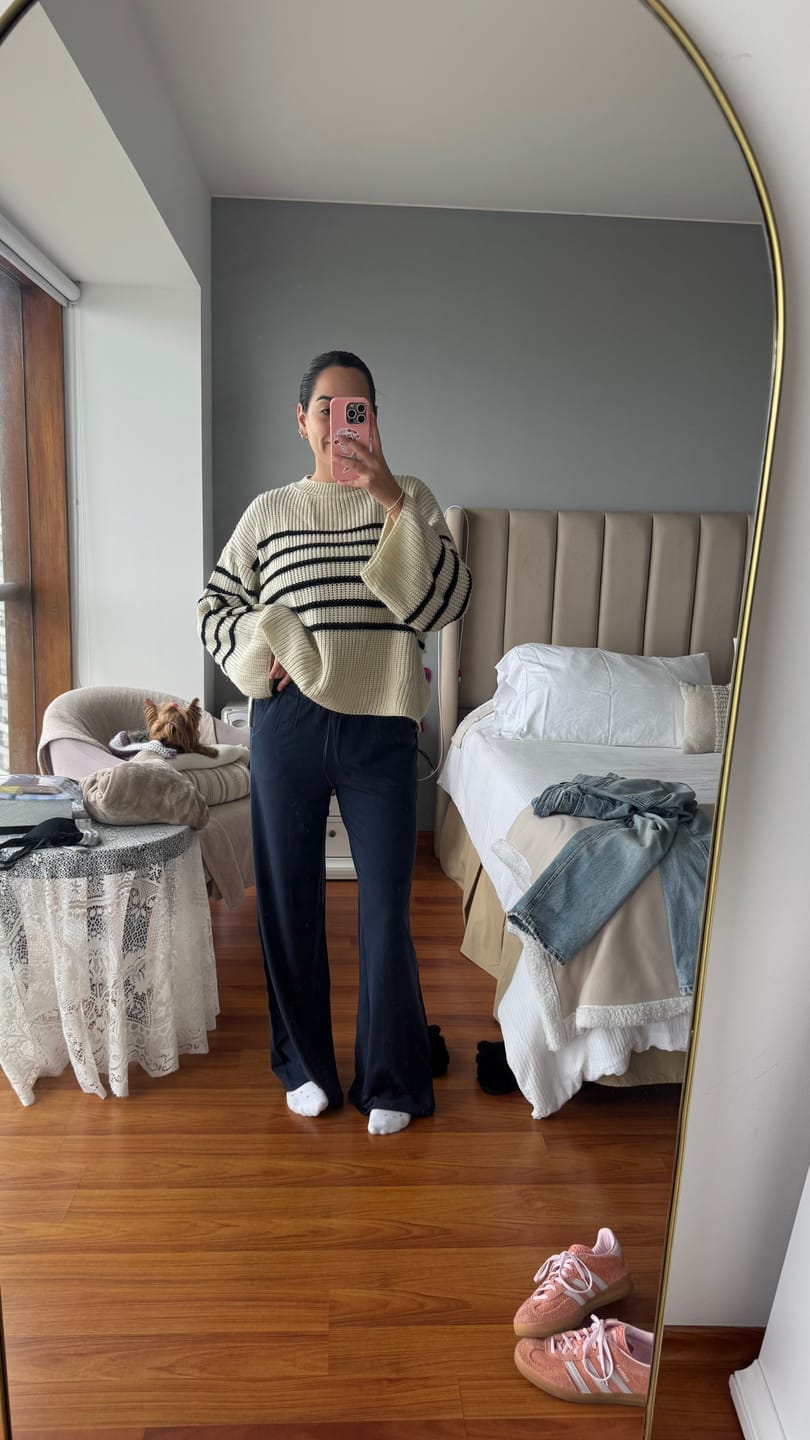 Customer photo review of Everyday Palazzo | AlgaKnit - Black