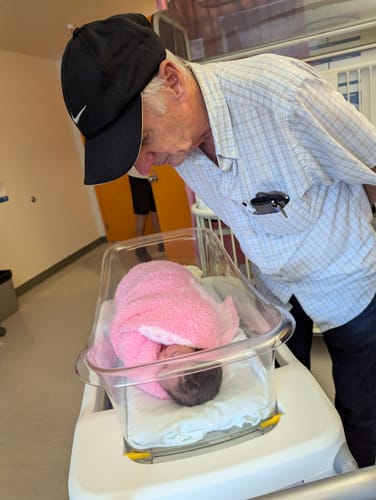 Customer photo review of Cotton Candy Strawberry Print Toddler Blanket