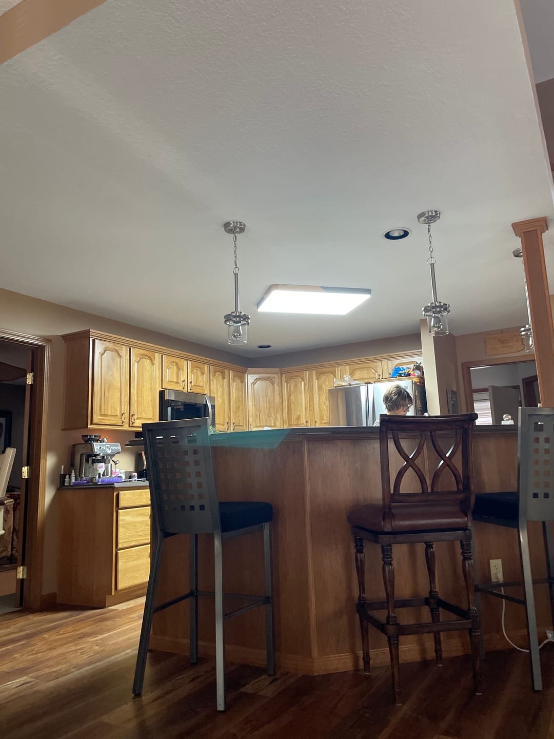 Customer photo review of Rectangle LED Flush Mount Light