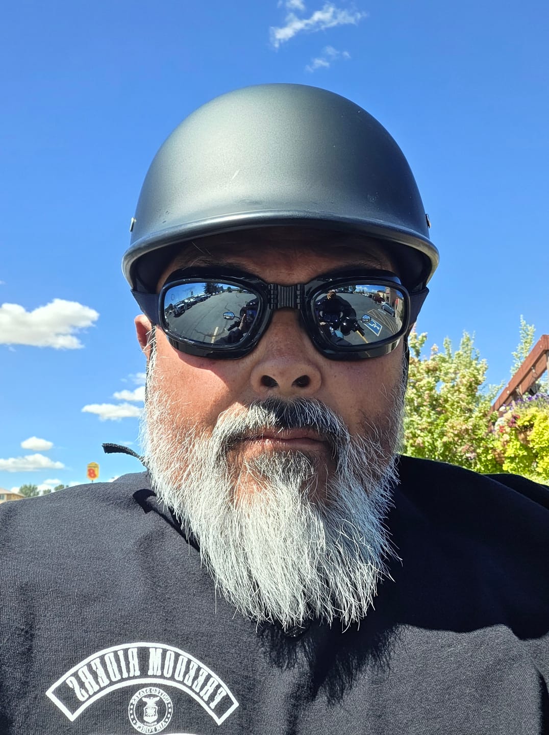 Customer photo review of Smallest & Lightest DOT Polo Helmet- Matte Black