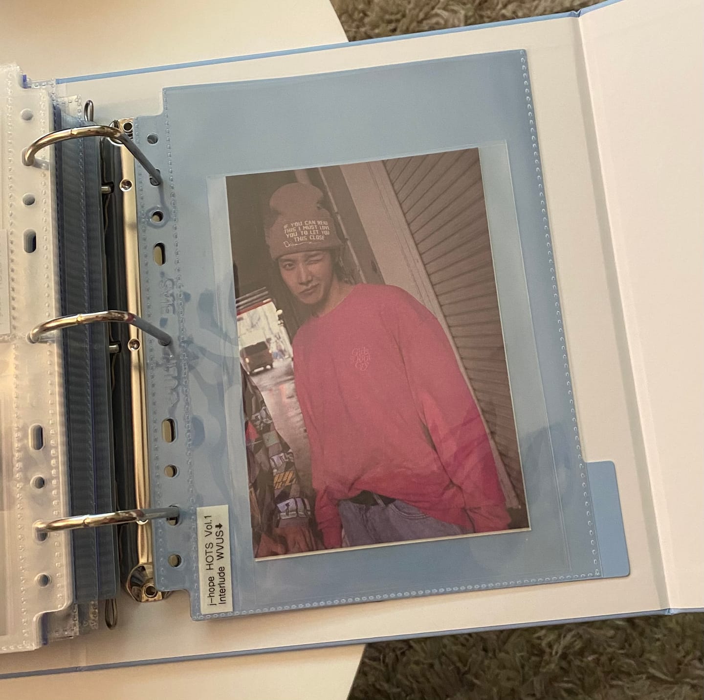 Customer photo review of Custom A5 1-Pocket Pages - Mini Poster - Clear