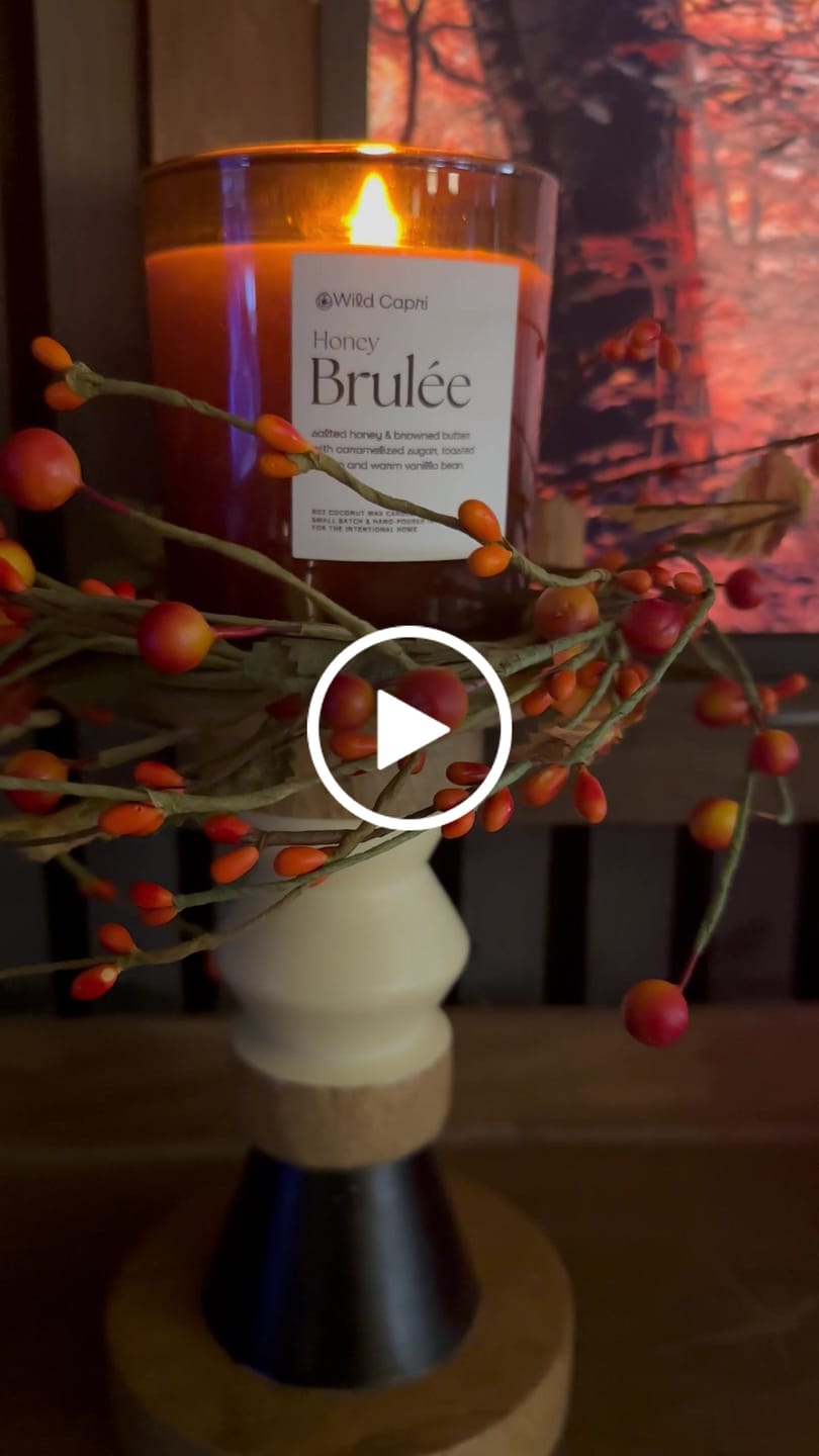 Customer video review of Honey Brulée Candle