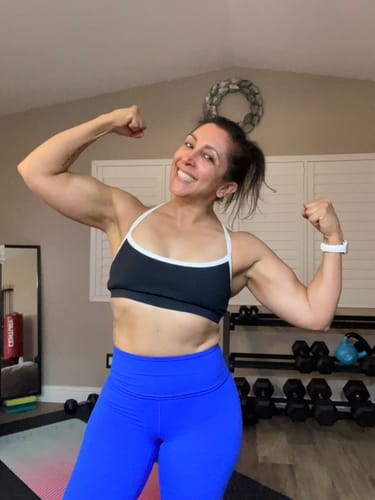 Customer photo review of BOLD "Y" Back Sports Bra
