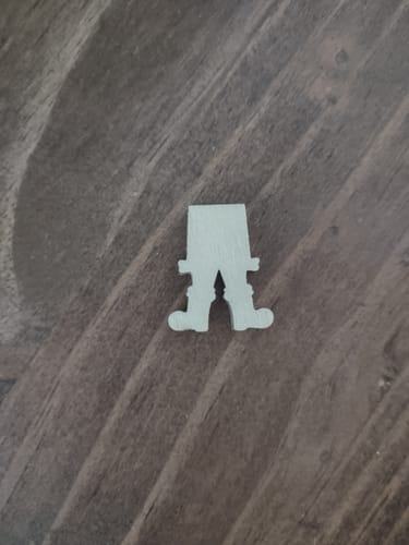 Customer photo review of Unfinished Wood Santa Chimney Shape - Craft - up to 46" DIY