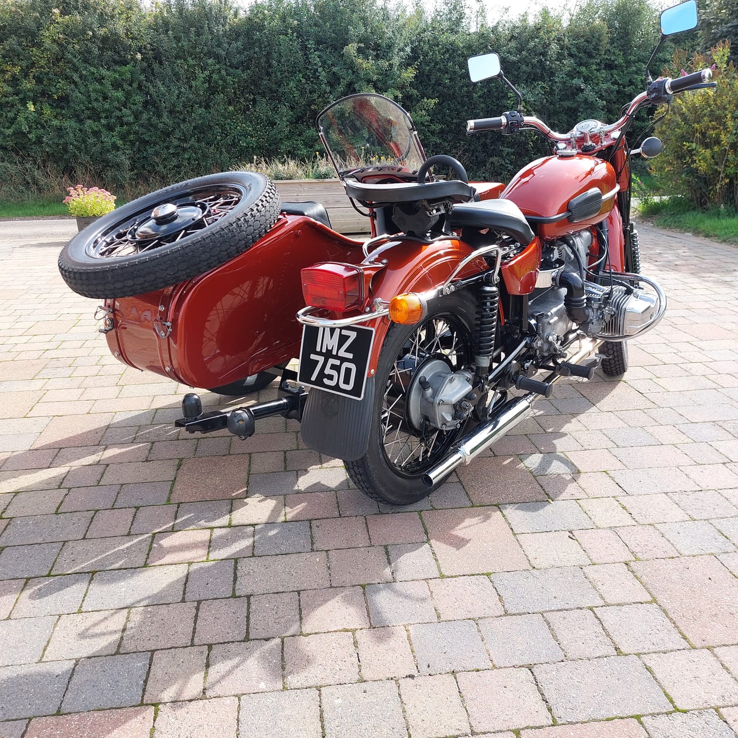 Customer photo review of Classic Metal Pressed Motorcycle Number Plate - 9 x 7 Inches