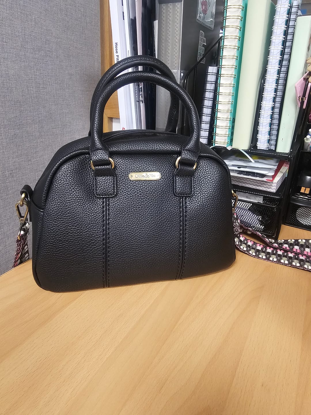 Customer photo review of Essie Mini Bowler Bag - Black