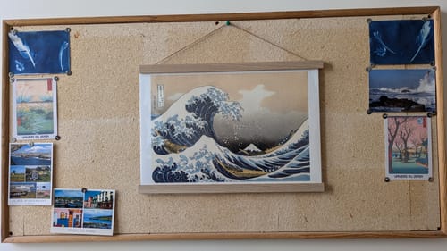 Customer photo review of Affiche Hokusai Vague Kanagawa