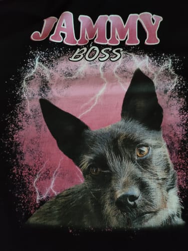 Customer photo review of Vintage Style Haustier - Individuelles T-Shirt