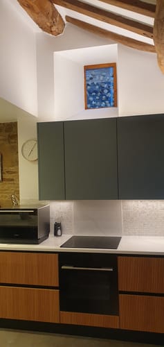 Customer photo review of Eucalyptus Clear Window Privacy Border