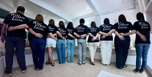 Customer photo review of We Save Lives T-Shirt Women / Black