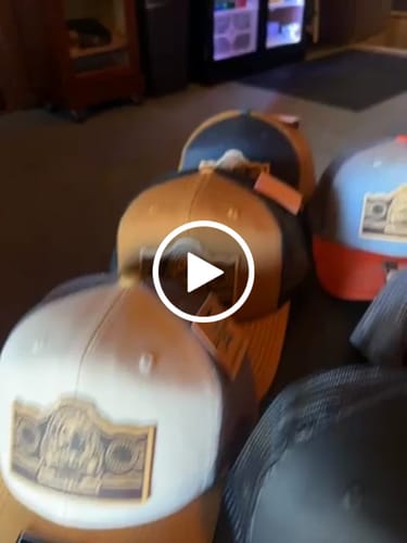 Customer video review of DyeCharm Custom Leather Patch Hats
