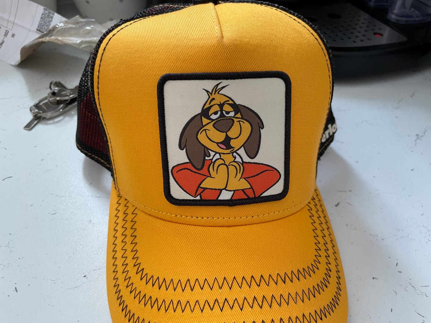 Customer photo review of OVERLORD X Hanna-Barbera: Hong Kong Phooey Trucker Cap