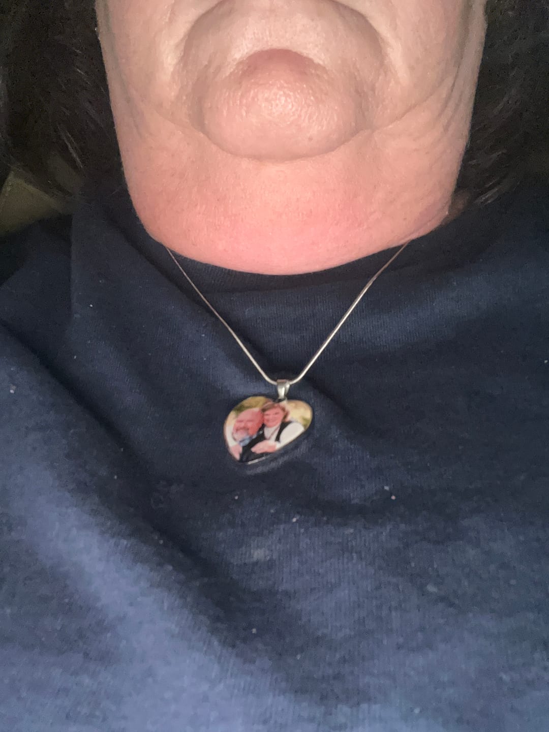 Customer photo review of Custom Photo Necklace Thoughtful Gift-N034