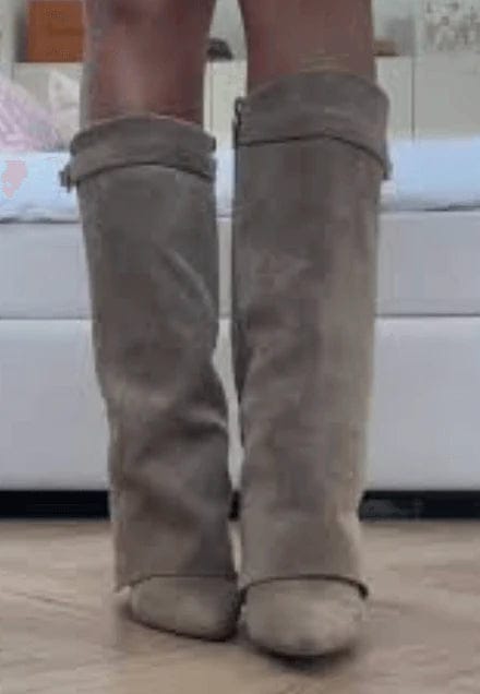 Customer photo review of Rachelle Suede Boots