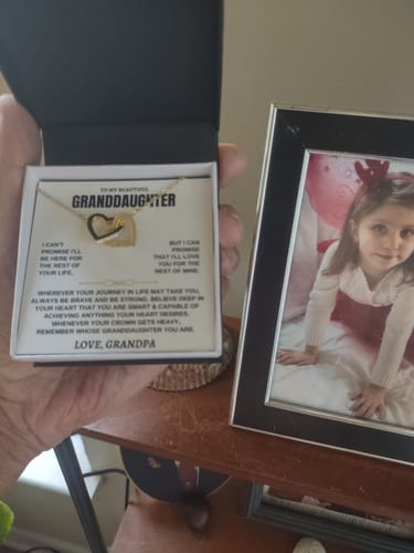 Customer photo review of To My Granddaughter - Forever Linked Hearts - Gift Set - SS117