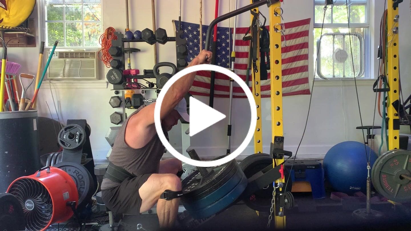 Customer video review of Belt Squat Handle