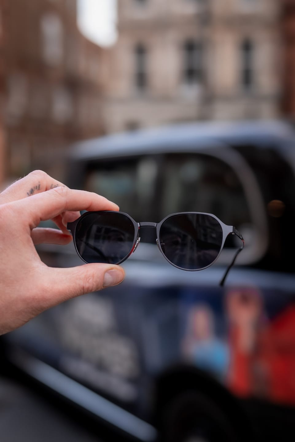 Customer photo review of Calvin | Magnetic Clip-on Eyeglasses Sunglasses | ZanyLen New Arrival 2025