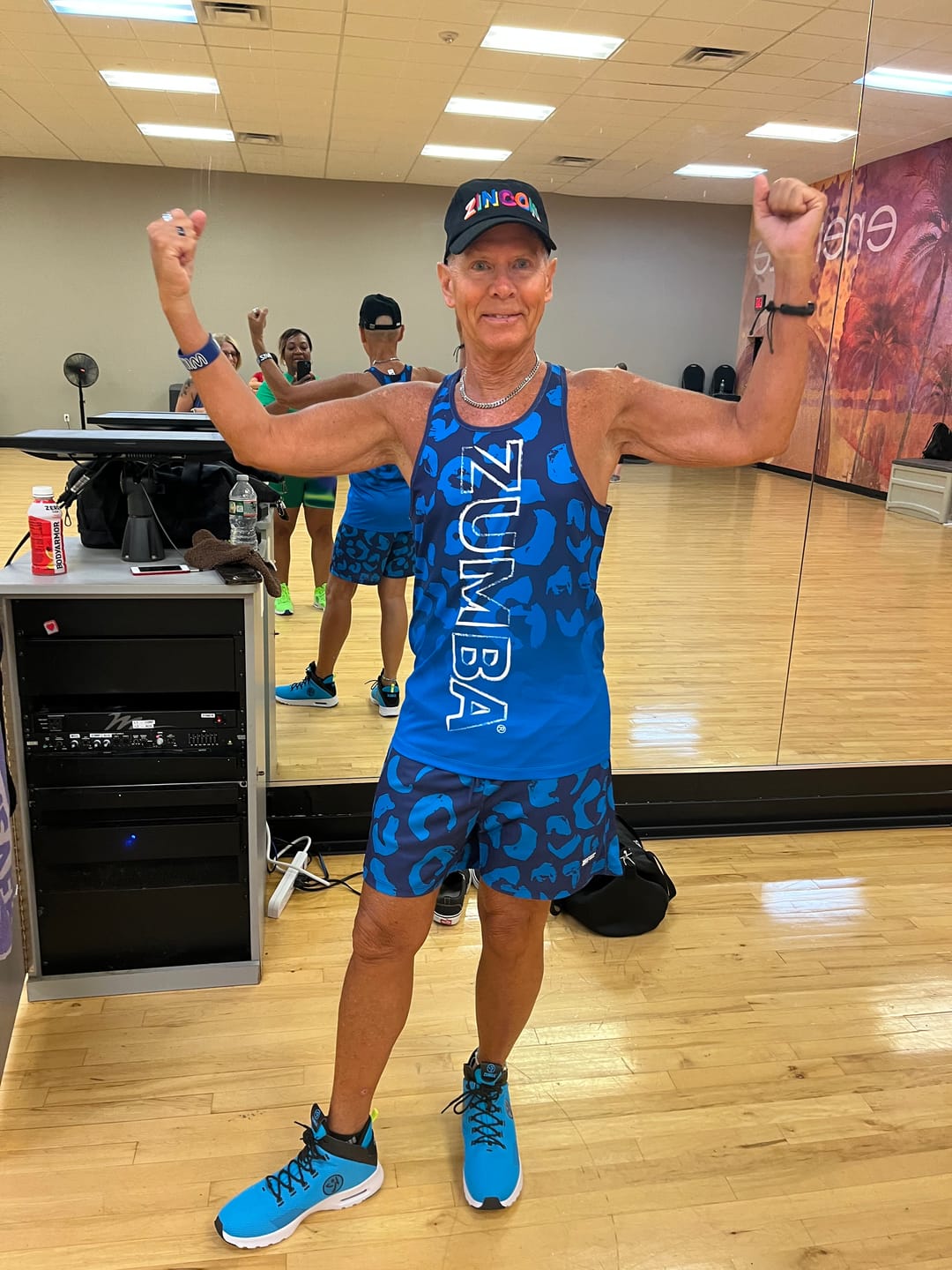 Customer photo review of Sizzlin' Men's Racerback Muscle Tank