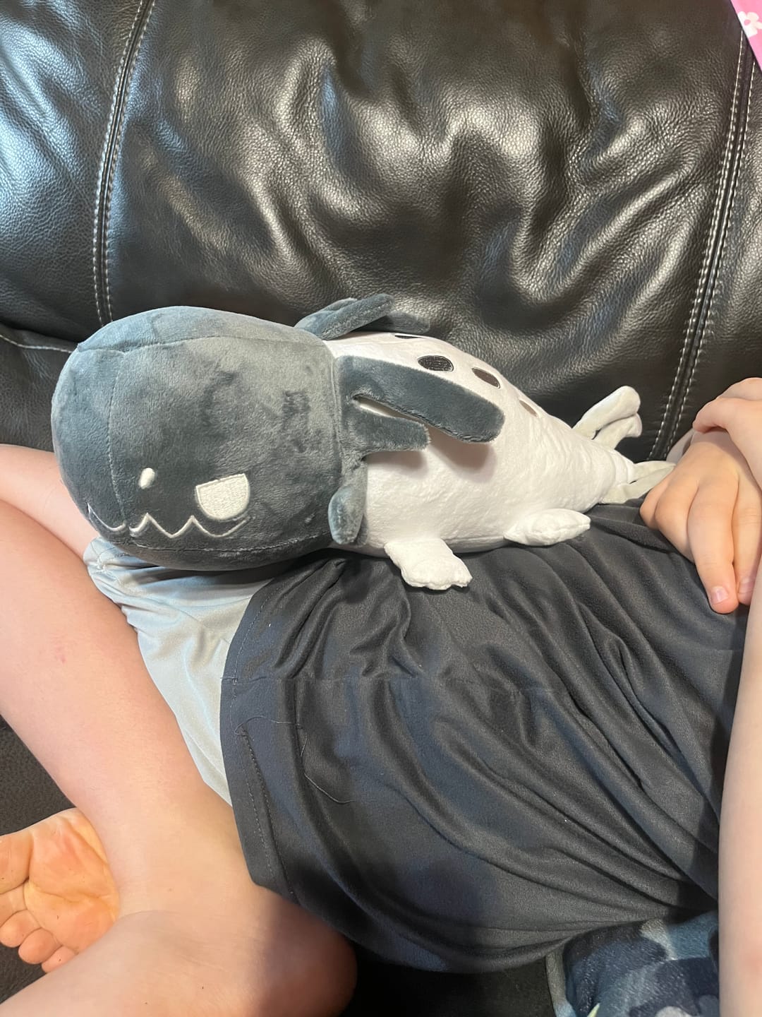 Customer photo review of Rain World - Glowing White Lizard Plush
