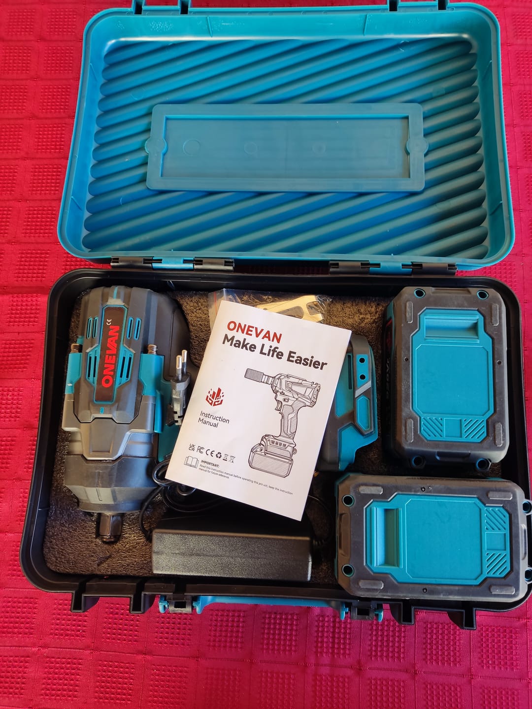 Customer photo review of ONEVAN 1/2" 2800N·m Brushless Cordless Impact Wrench(928VF Battery Upgrade – Long Lasting Power) | For Makita 18V Battery