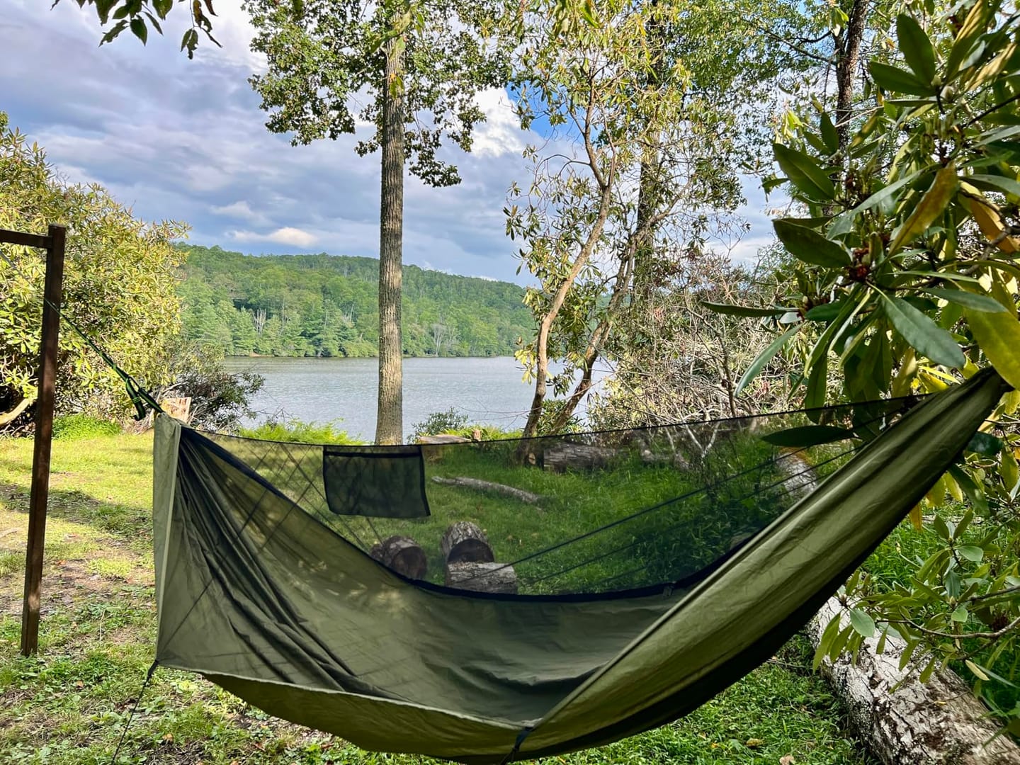 Customer photo review of Lightweight Portable Camping Hammock – Mosquito Net & Ridge Rope for Outdoor Hiking & Travel