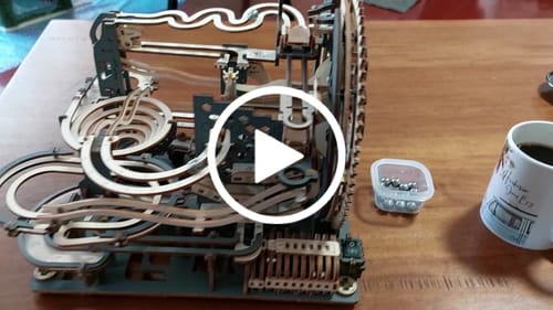 Customer video review of Galactic Star Trails 3D Wooden Marble Run Puzzle Kit