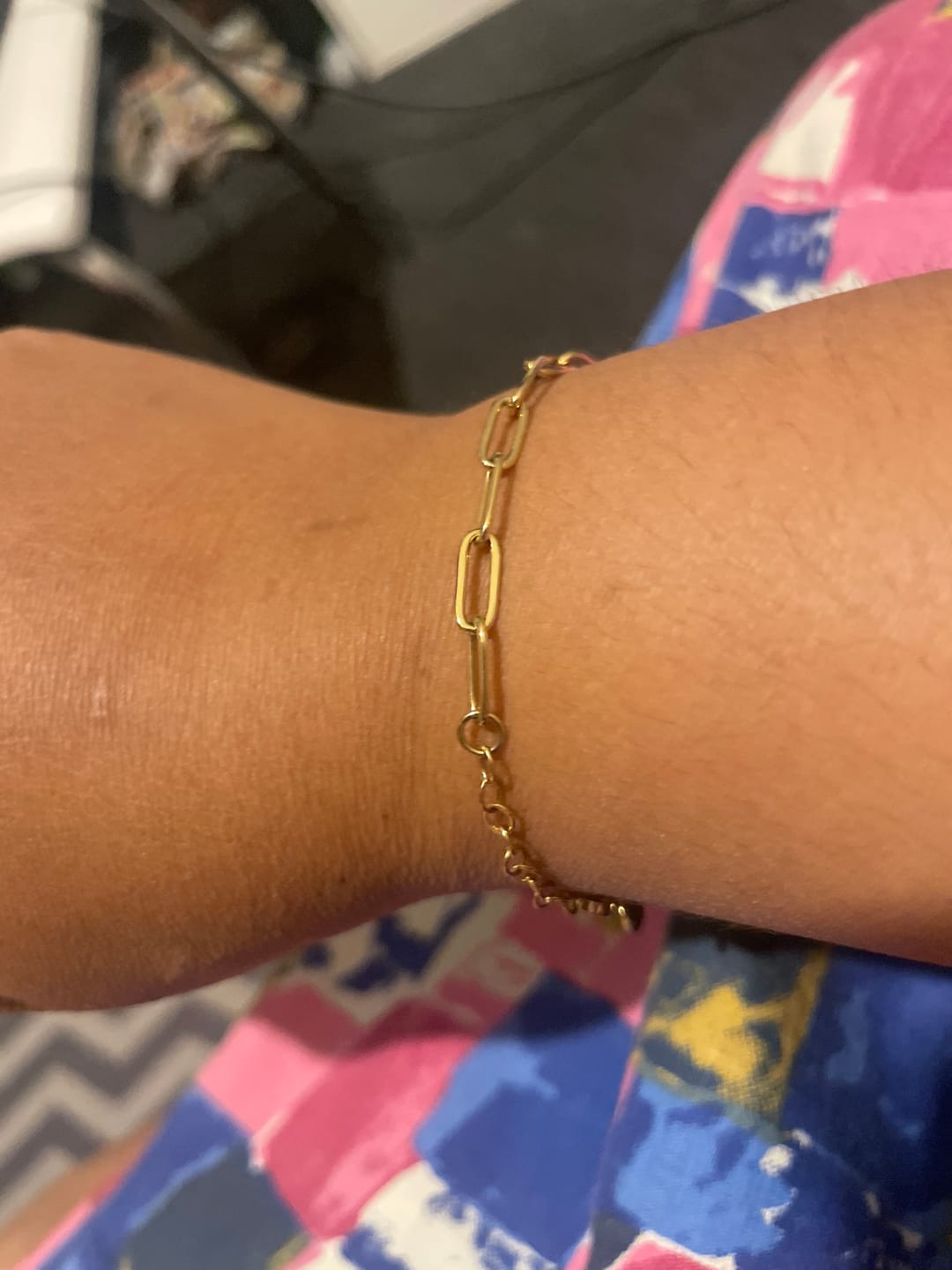Customer photo review of Paperclip Bracelet