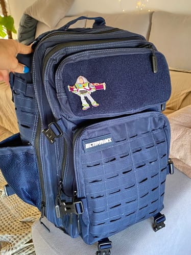 Customer photo review of Mochila Táctica V2 45L Azul Marino