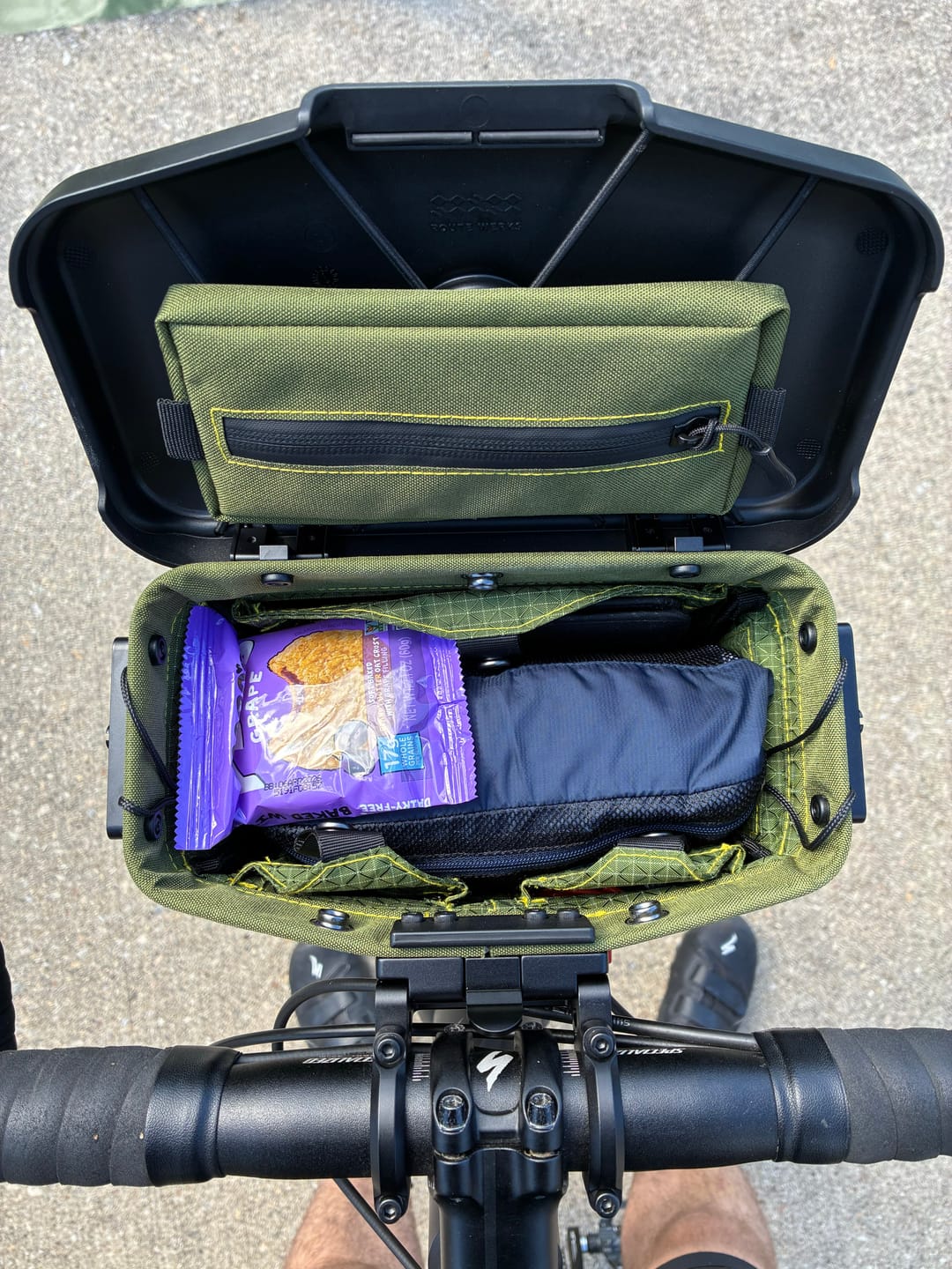 Customer photo review of The Handlebar Bag