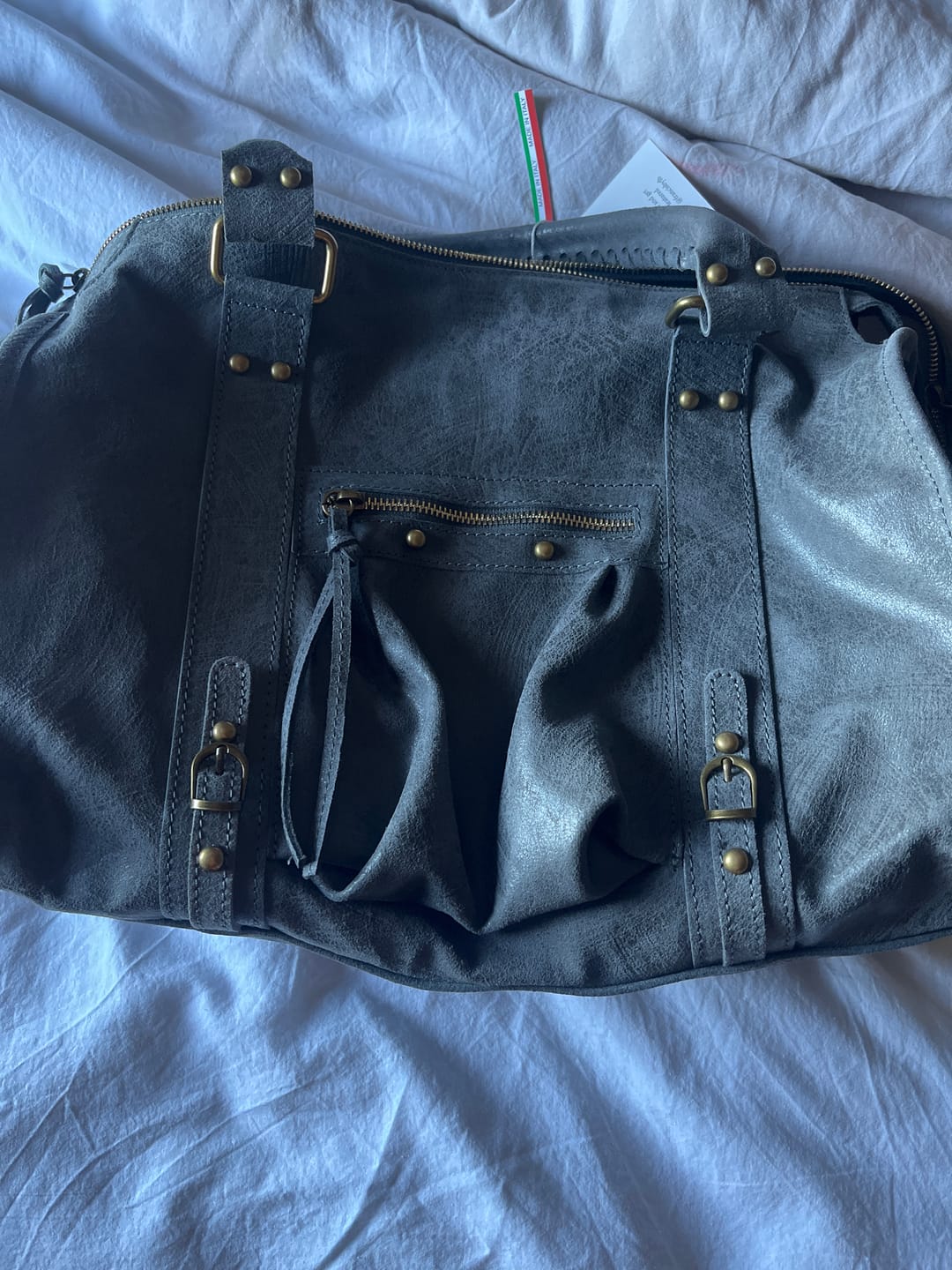 Customer photo review of It girl bag vintage blue