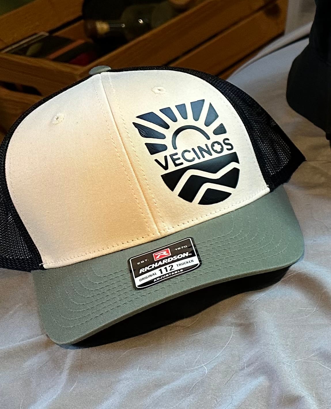 Customer photo review of Richardson 112 Classic Trucker Cap Tri-Tone