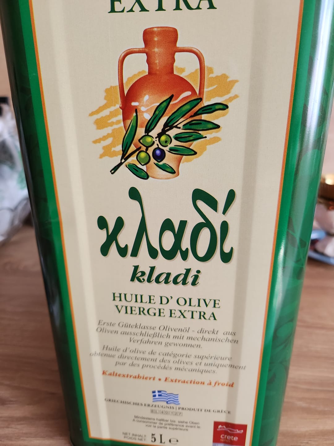 Customer photo review of Ulei de măsline extravirgin, Kladi, 5l - presat la rece - Creta, recolta '24/'25