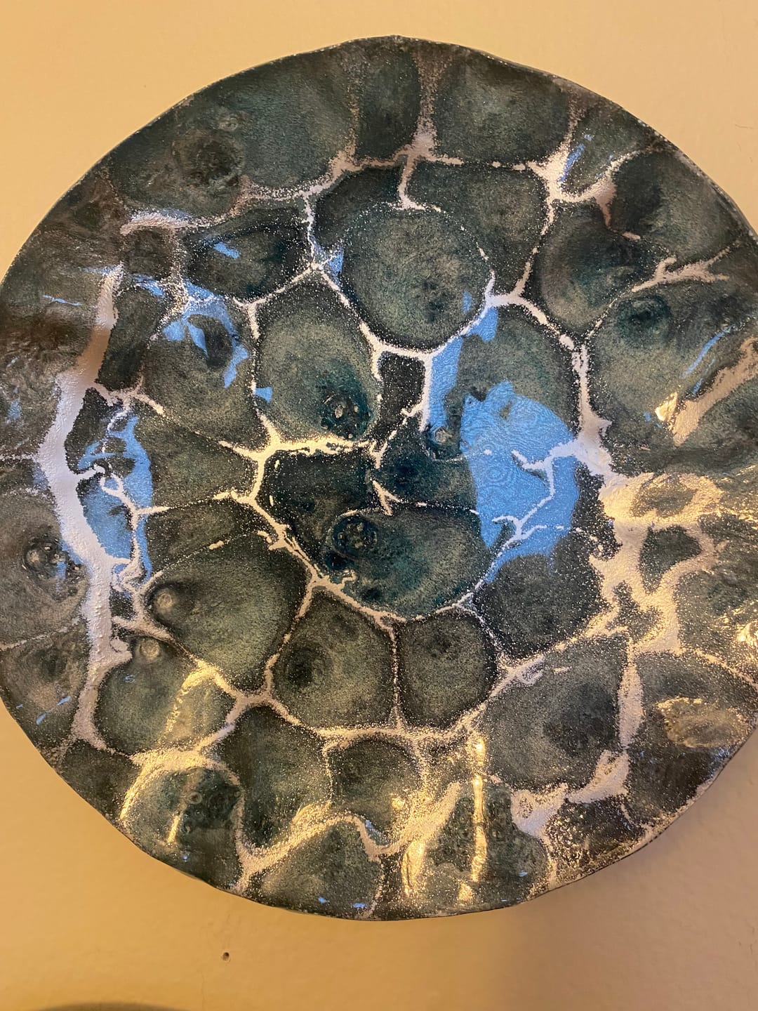 Customer photo review of 10x1" Round Silicone Mold For Epoxy Resin - 10" Circle Mold