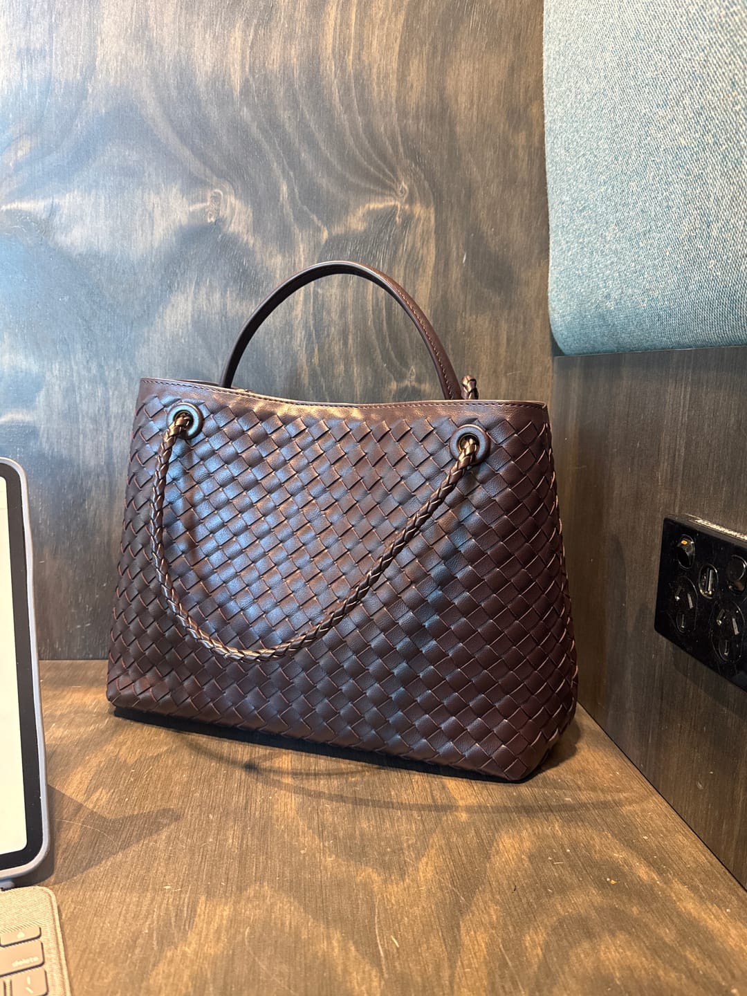 Customer photo review of Lucia Woven Bag