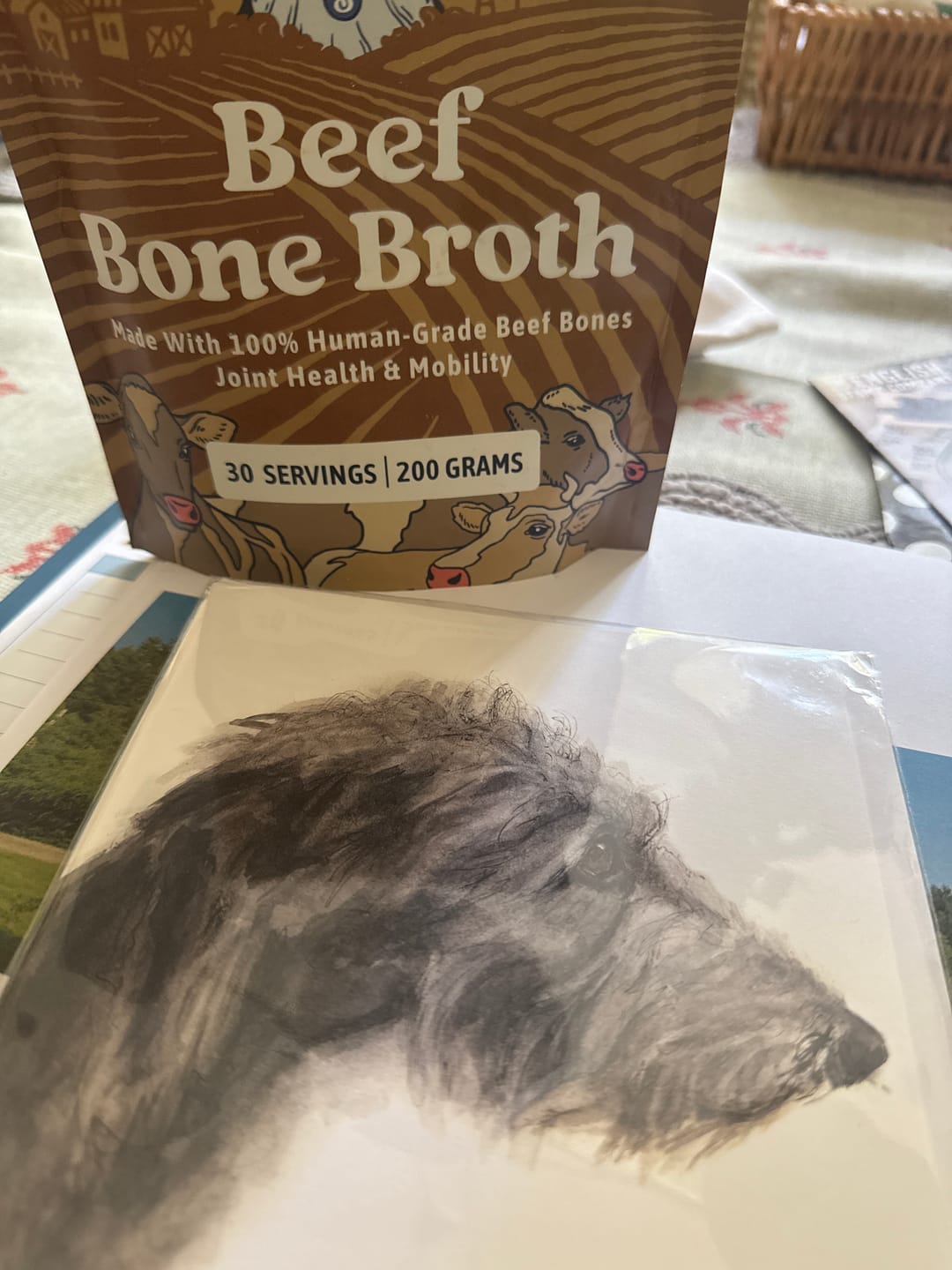 Customer photo review of Beef Bone Broth for Dogs