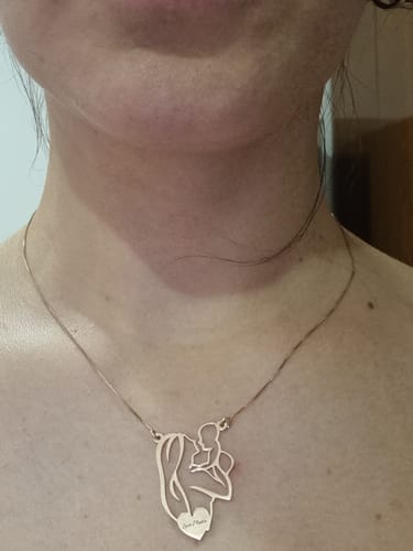 Customer photo review of Collana Mamma e Figlio