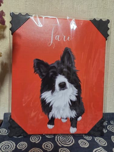 Customer photo review of Petcanva©オーダーメイド ペット似顔絵