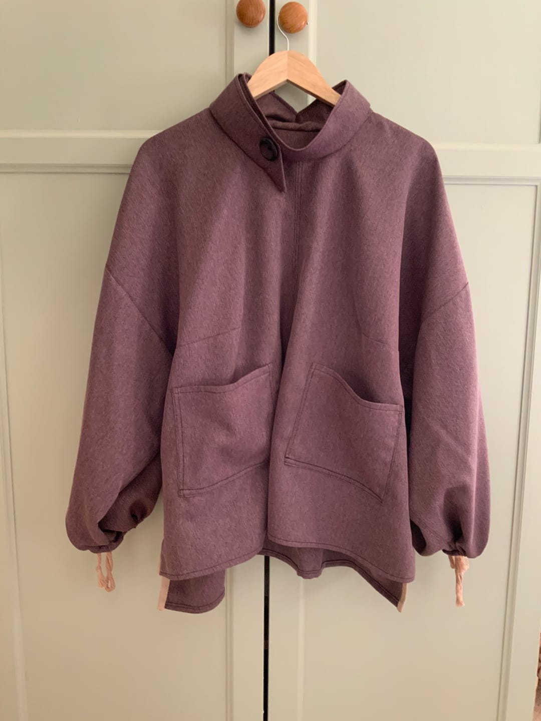 Customer photo review of Muted Herringbone Suiting Fabric