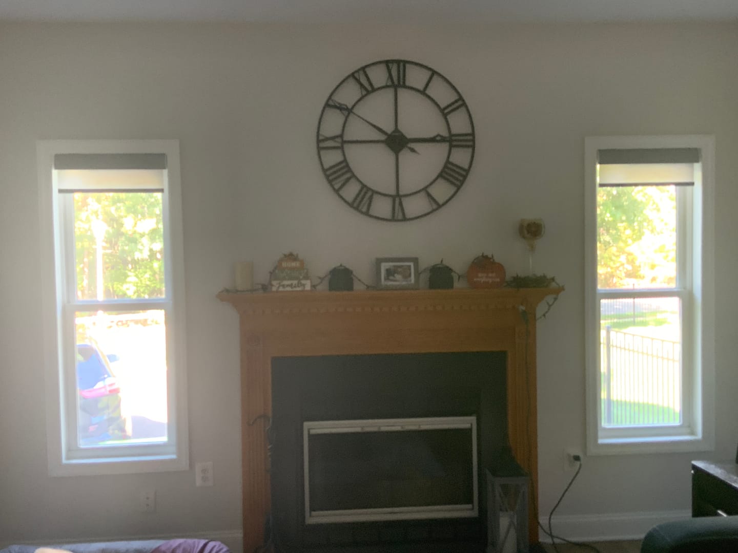 Customer photo review of SmartWings Motorized Light Filtering Roller Shades 70% Blackout Essential
