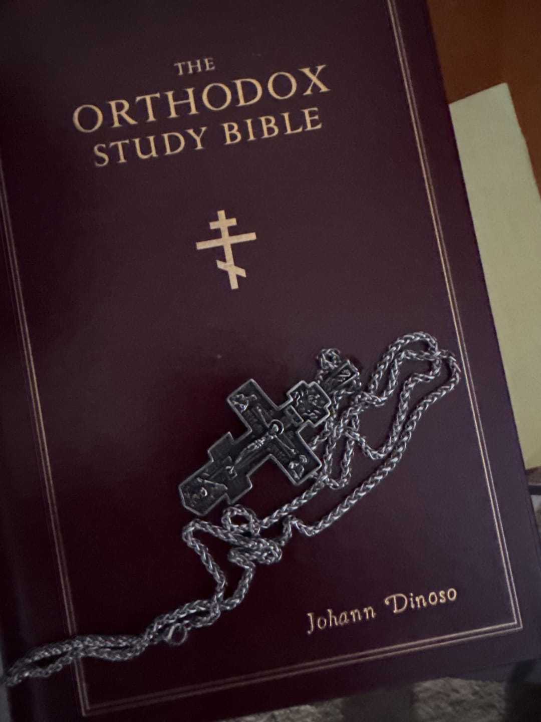 Customer photo review of FREE Today: Titanium Orthodox Jesus Crucifix Necklace Protection Jewelry