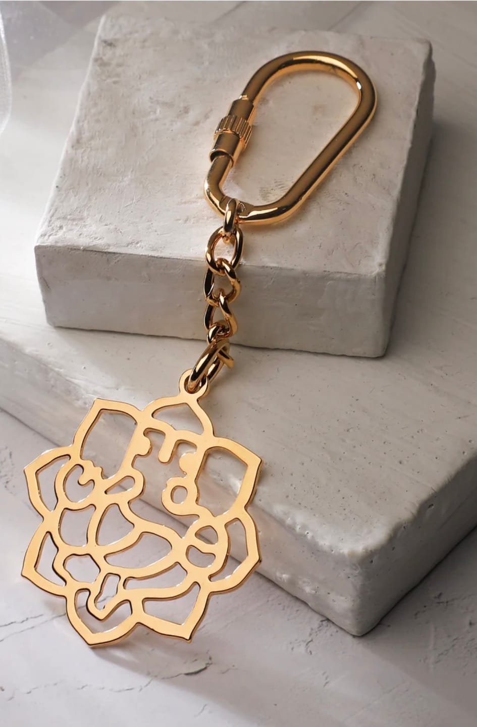Customer photo review of Keychain Ganesha - Goldplated