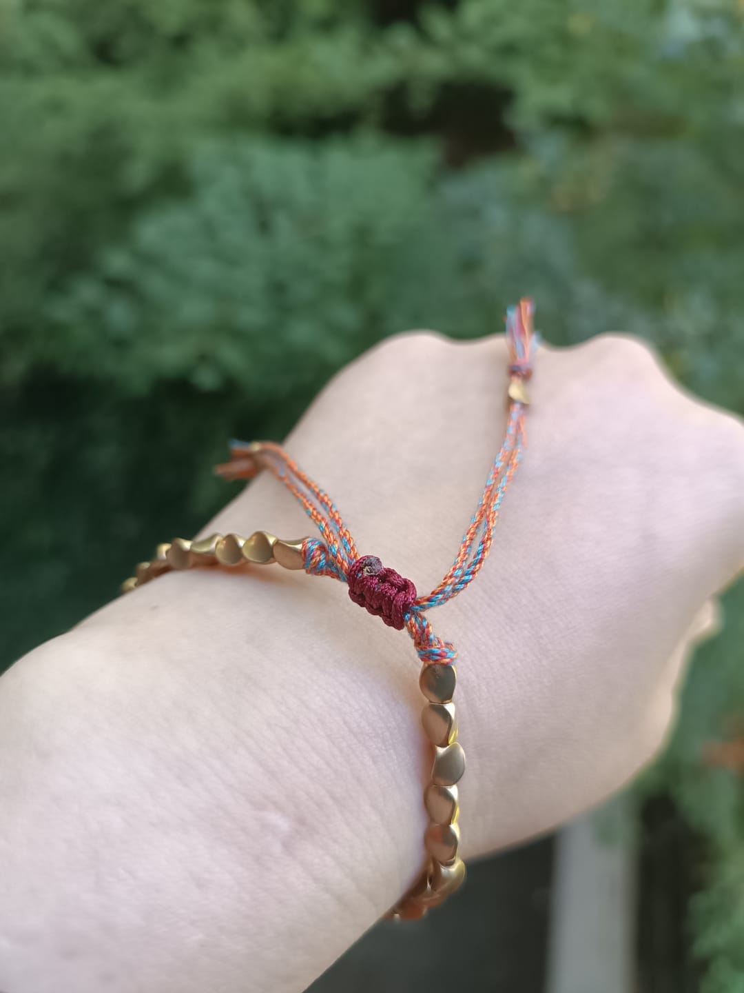 Customer photo review of Tibetisches Kupfer Glücksarmband