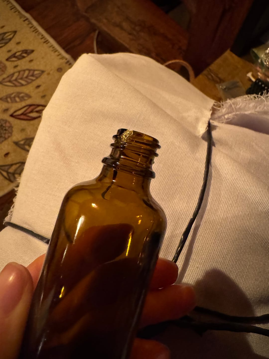 Customer photo review of Frasco de Vidrio Multiusos Ámbar R18 con Tapa Atomizador Negro