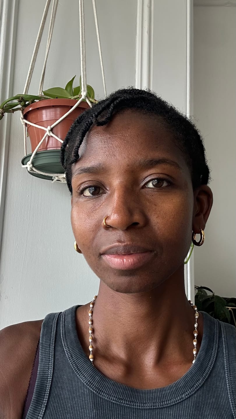 Customer photo review of Chubby Hoop Earrings