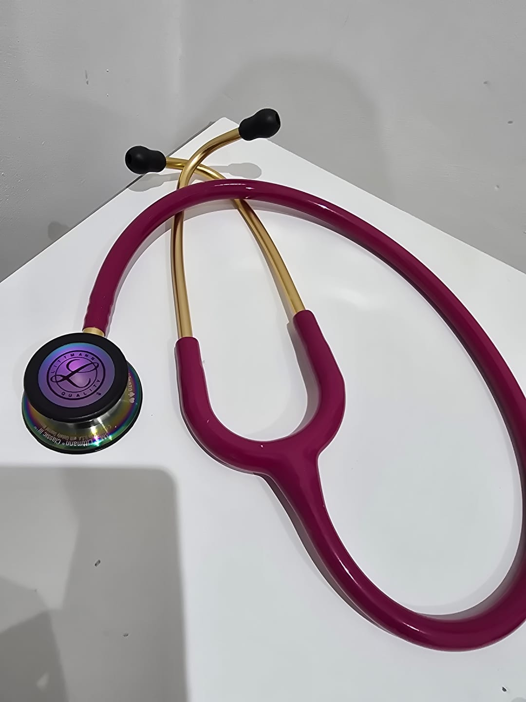Customer photo review of Littmann Classic III Monitoring Stethoscope: Raspberry Rainbow 5806