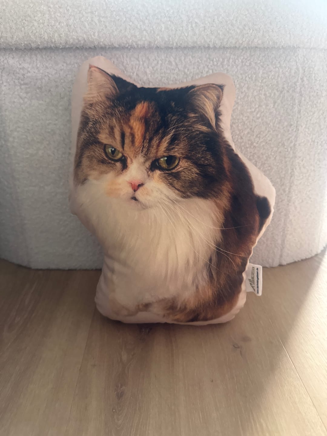 Customer photo review of Personalisiertes Katzenkissen