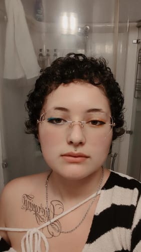 Customer photo review of Lovie Eyeglasses