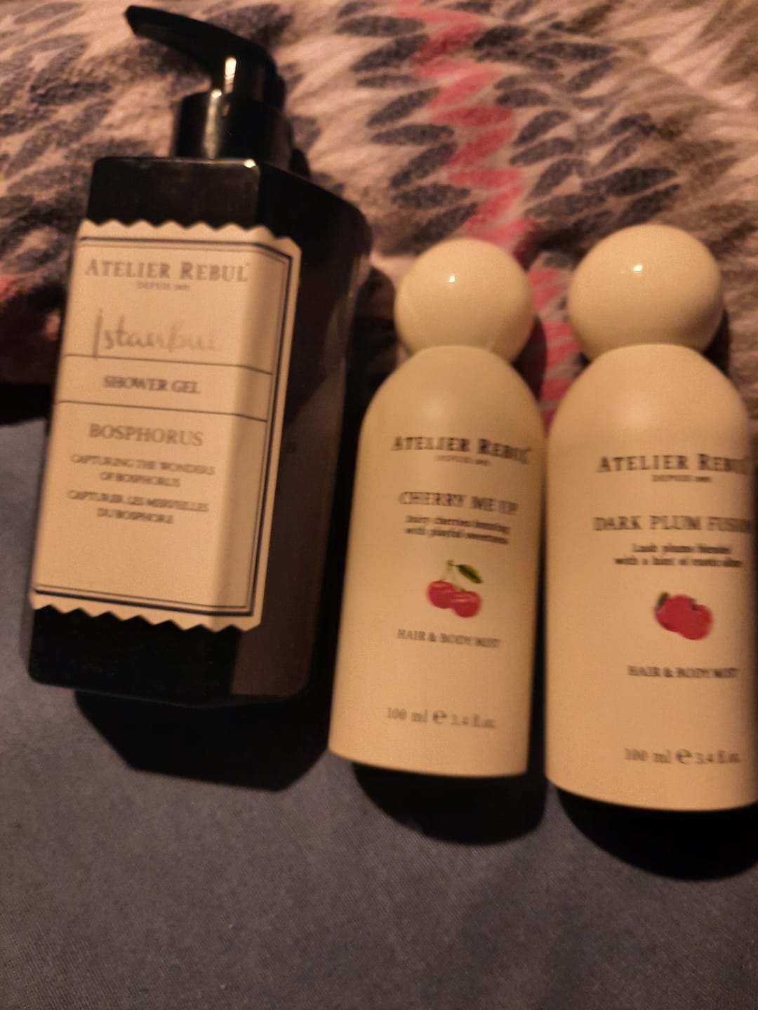 Customer photo review of Dark Plum Fusion Hair & Body Mist 100ml