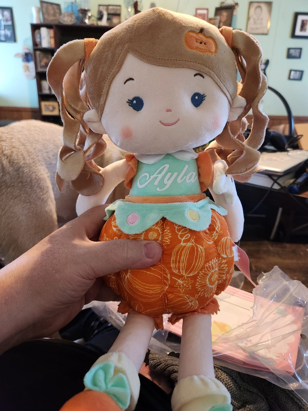 Customer photo review of Personalized Pumpkin Girl (…Boo…) - Halloween Special
